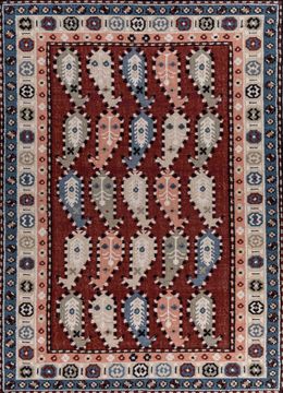 Bedouin ADWL-13241, Deep Ruby/Antique White by Jaipur Rugs - view 2