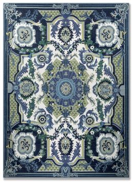 Bedouin ADWL-23011, White/Medieval Blue by Jaipur Rugs - view 2