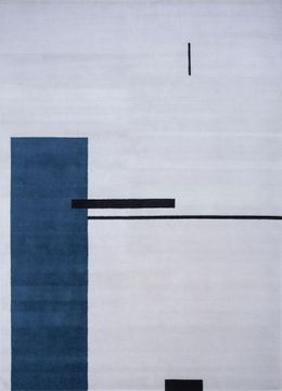 Sthir AIWL-3011, Antique White/Indigo Blue by Jaipur Rugs - view 2