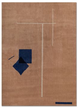 Sthir AIWL-3014, Apricot/Twilight Blue by Jaipur Rugs - view 2