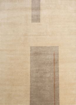 Sthir AIWL-3015, Soft Gold/Dark Taupe by Jaipur Rugs - view 2