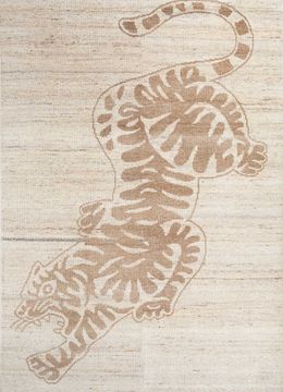 Thyme AKWL-1326, Undyed White/Natural Camel by Jaipur Rugs - view 2