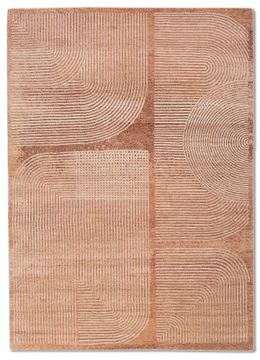Chaos Theory ELA-114, Peach Bloom/Copper Tan by Jaipur Rugs - view 2