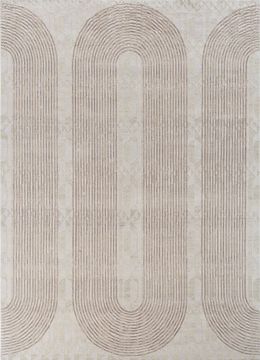 Aakar ESKN-339, White Ice/Dark Ivory by Jaipur Rugs - view 2