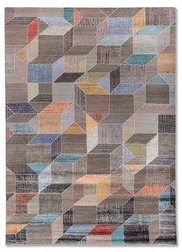 Aakar ESK-726(FR), Dark Frost Gray/Light Coral by Jaipur Rugs - view 2