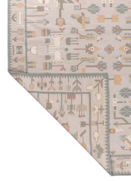Bedouin ADWL-23013, Antique White/Silver Sea Moss by Jaipur Rugs - view 9