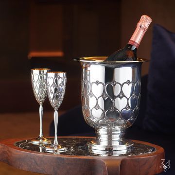Champagne Flute Parighi - Gold Plated Inside by Zaramella Argenti srl - view 6