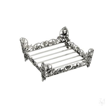 Napkin Holder - Mod. Acanthus Leaf by Zaramella Argenti srl - view 7