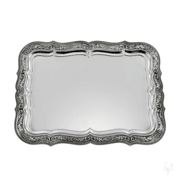 Rectangular Tray - Mod. Chez Renascence by Zaramella Argenti srl - view 2