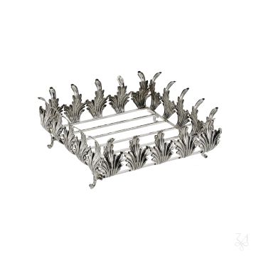 Napkin Holder - Mod. Acanthus Leaf by Zaramella Argenti srl - view 6