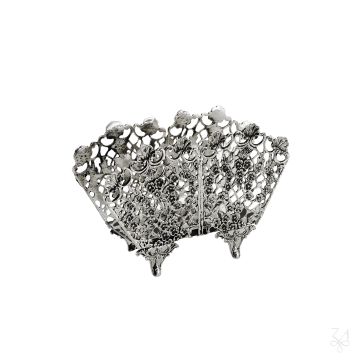 Napkin Holder - Mod. Acanthus Leaf by Zaramella Argenti srl - view 5