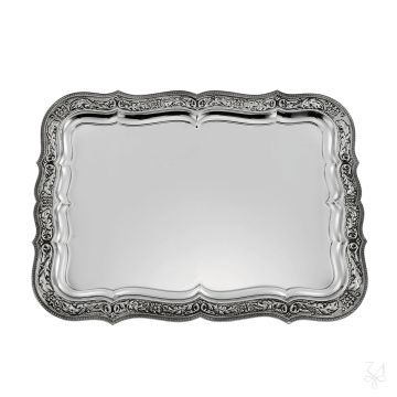 Rectangular Tray - Mod. Chez Renascence by Zaramella Argenti srl - view 3