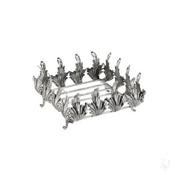 Napkin Holder - Mod. Acanthus Leaf by Zaramella Argenti srl - view 2