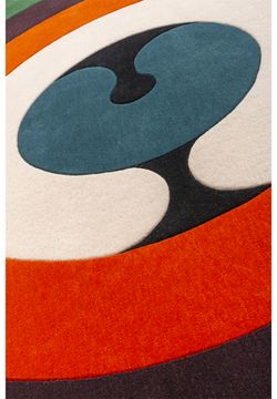 Rug Minotor Round - Tourmaline created by Christian Signorel by Diacasan Edition - view 2