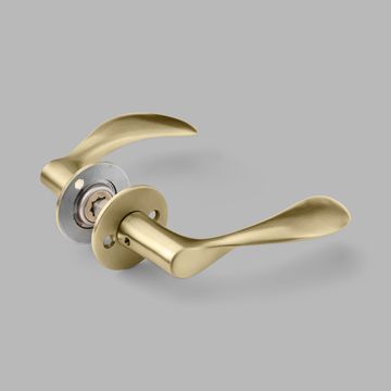 Lever handle AJ111, large - PVD brass by d line - view 8