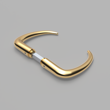 Lever handle - Brass by d line - view 4