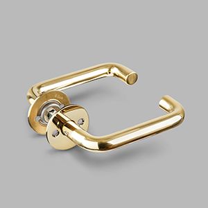 Lever handle U - Brass by d line - view 2