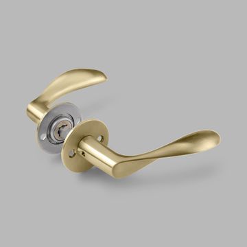 Lever handle AJ97, small - PVD brass by d line - view 2