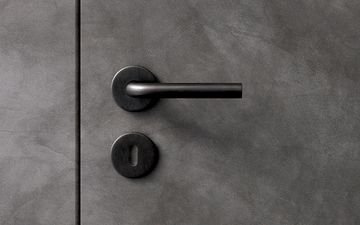 Lever handle L - PVD black by d line - view 2