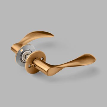 Lever handle AJ111, large - PVD copper by d line - view 2