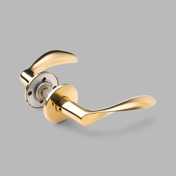 Lever handle AJ97, small - brass by d line - view 7