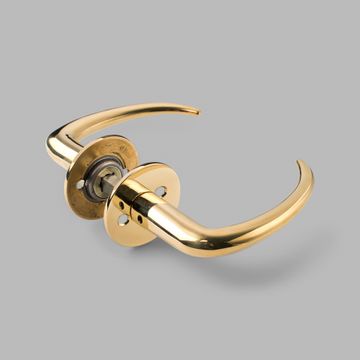 Lever handle - Brass by d line - view 2