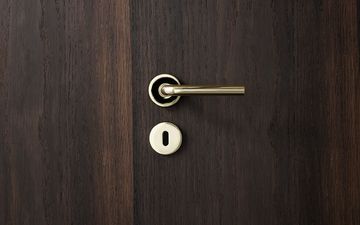 Lever handle L - Brass by d line - view 2