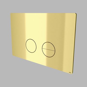 Flush plate 235x155 - PVD brass by d line - view 3