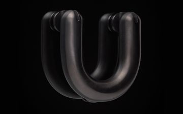 Fat door knocker - PVD black by d line - view 2