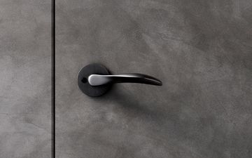 Lever handle AJ97, small - PVD black by d line - view 2