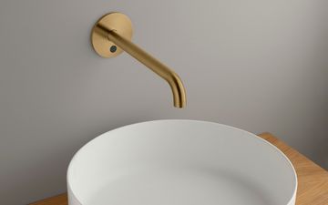Built-in sensor tap 190 mm - PVD brass by d line - view 2