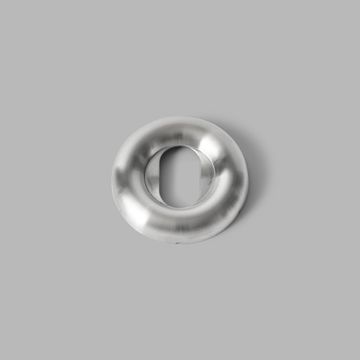Fat escutcheon w/ oval hole by d line - view 4