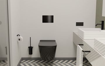 Flushing plate 235x155 - PVD black by d line - view 2
