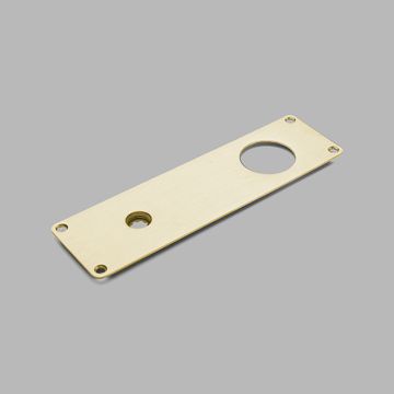 Back plate 210x60 w/ round hole - PVD brass by d line - view 2