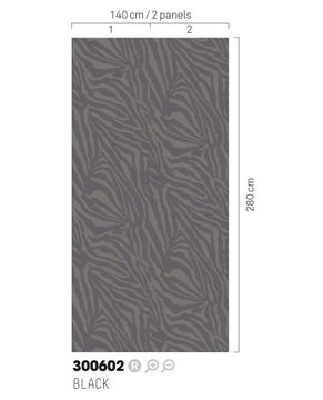 SKIN 300602 - Grey wallpaper by Eijffinger - view 2
