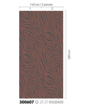 SKIN 300607 - Red wallpaper by Eijffinger - view 2