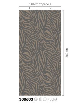 SKIN 300603 - Brown wallpaper by Eijffinger - view 2