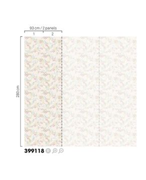 MINI ME 399118 - White wallpaper by Eijffinger - view 2