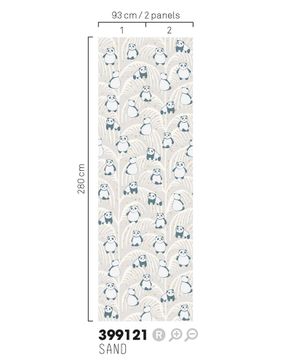 MINI ME 399121 - Beige wallpaper by Eijffinger - view 3