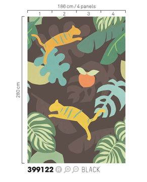 MINI ME 399122 - Brown wallpaper by Eijffinger - view 2