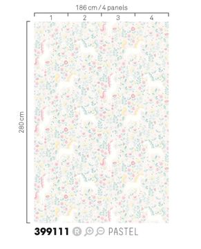 MINI ME 399111 - Beige wallpaper by Eijffinger - view 3
