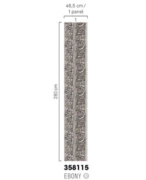 MASTERPIECE 358115 - Grey wallpaper by Eijffinger - view 2