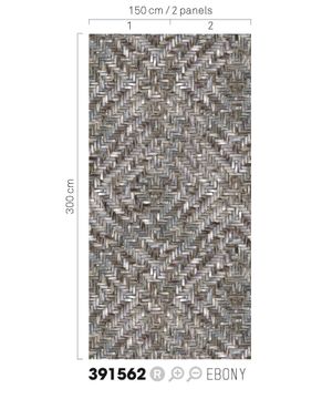 TERRA 391562 - Brown wallpaper by Eijffinger - view 2