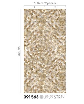 TERRA 391563 - Beige wallpaper by Eijffinger - view 2