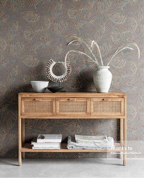 TERRA 391553 - Blue wallpaper by Eijffinger - view 2