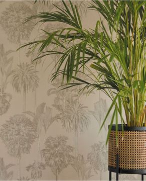 OASIS 317325 - Beige wallpaper by Eijffinger - view 2