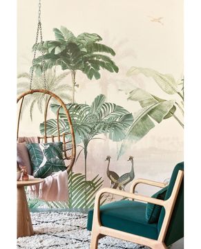 OASIS 317401 - Pink wallpaper by Eijffinger - view 2