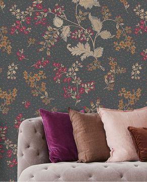 POSY 316082 - Blue wallpaper by Eijffinger - view 2
