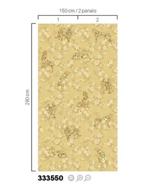 FESTIVAL 333550 - Beige wallpaper by Eijffinger - view 3
