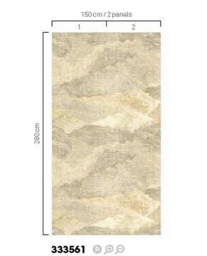 FESTIVAL 333561 - Beige wallpaper by Eijffinger - view 3